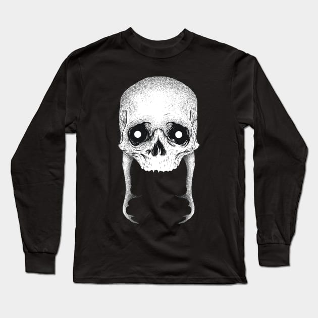 Skull head Long Sleeve T-Shirt by Hectic